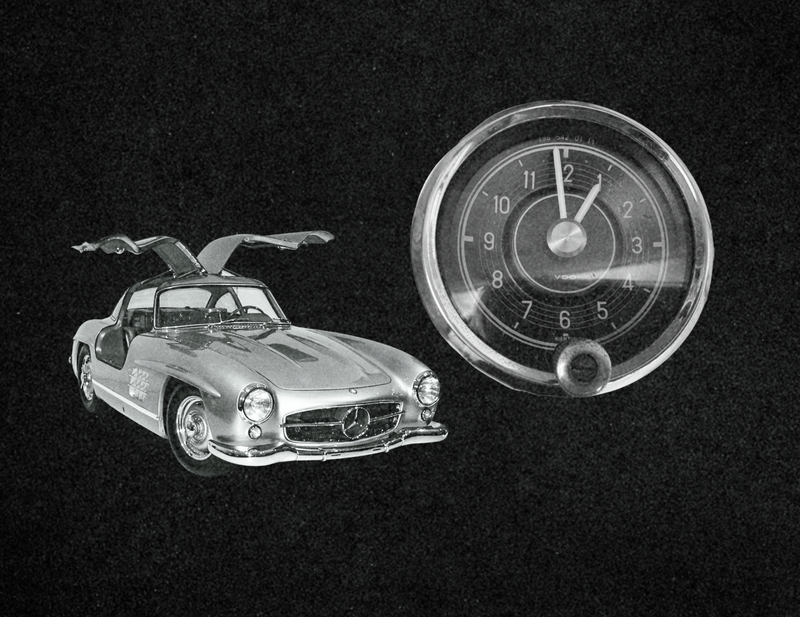 Time Flies: The Mercedes Benz 300SL Gullwing and Its Jaeger Clock