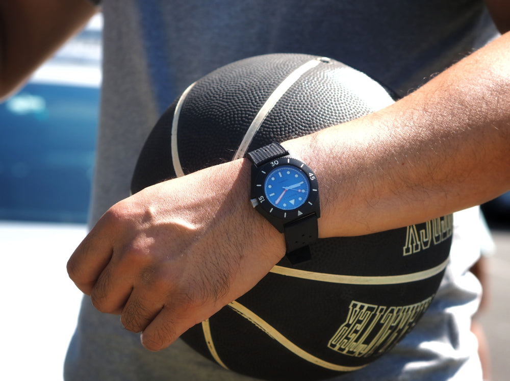 Infinite Sunset Twilight Reef Watch Blue Dial Crown