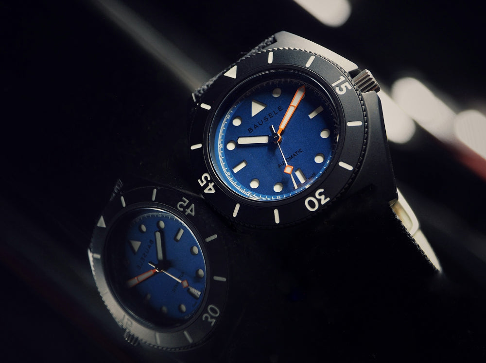 Infinite Sunset Twilight Reef Watch Blue Dial Crown