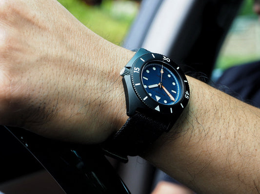 Infinite Sunset Twilight Reef Watch Blue Dial Crown