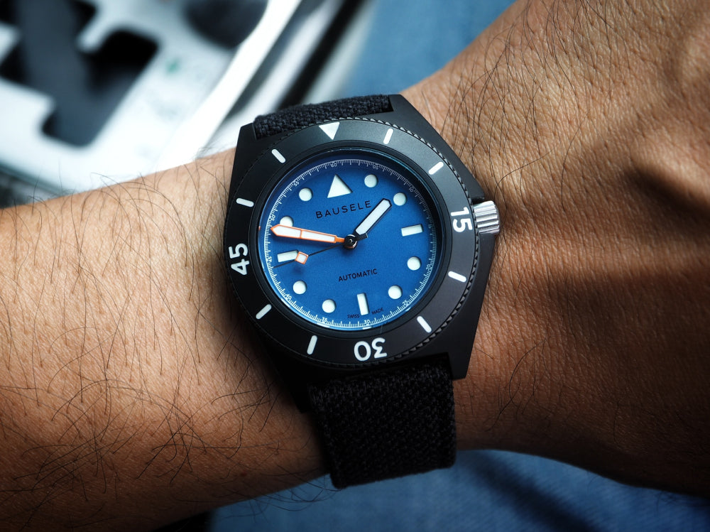 Infinite Sunset Twilight Reef Watch Blue Dial Crown