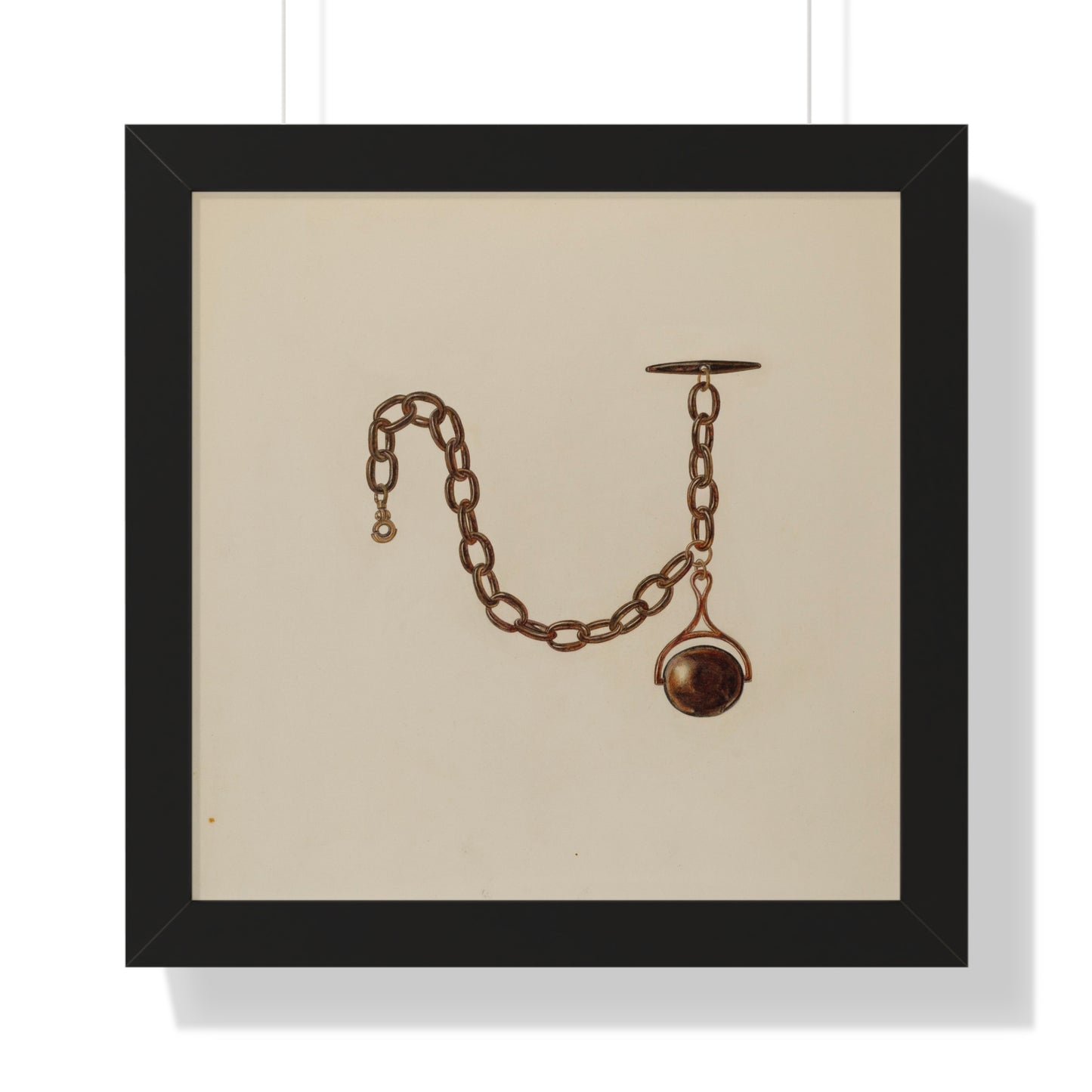 Frank Fumagalli / Watch Chain / c. 1939 - Framed Museum Quality Matte-Print