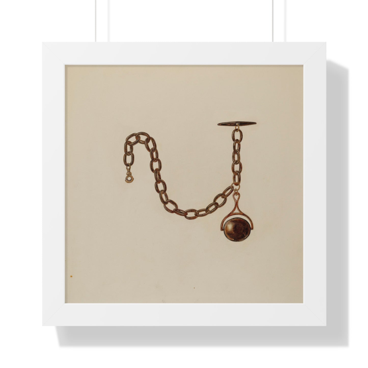 Frank Fumagalli / Watch Chain / c. 1939 - Framed Museum Quality Matte-Print