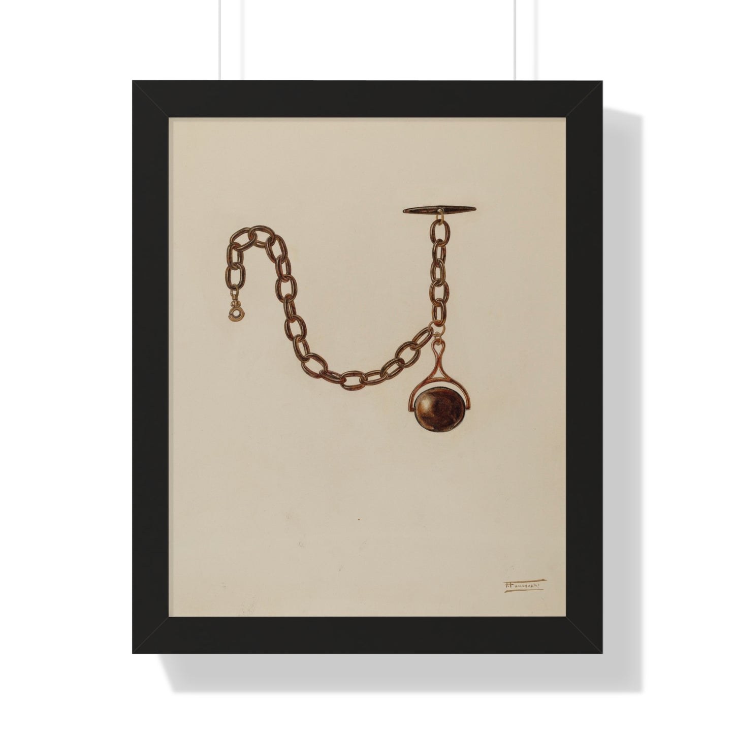 Frank Fumagalli / Watch Chain / c. 1939 - Framed Museum Quality Matte-Print