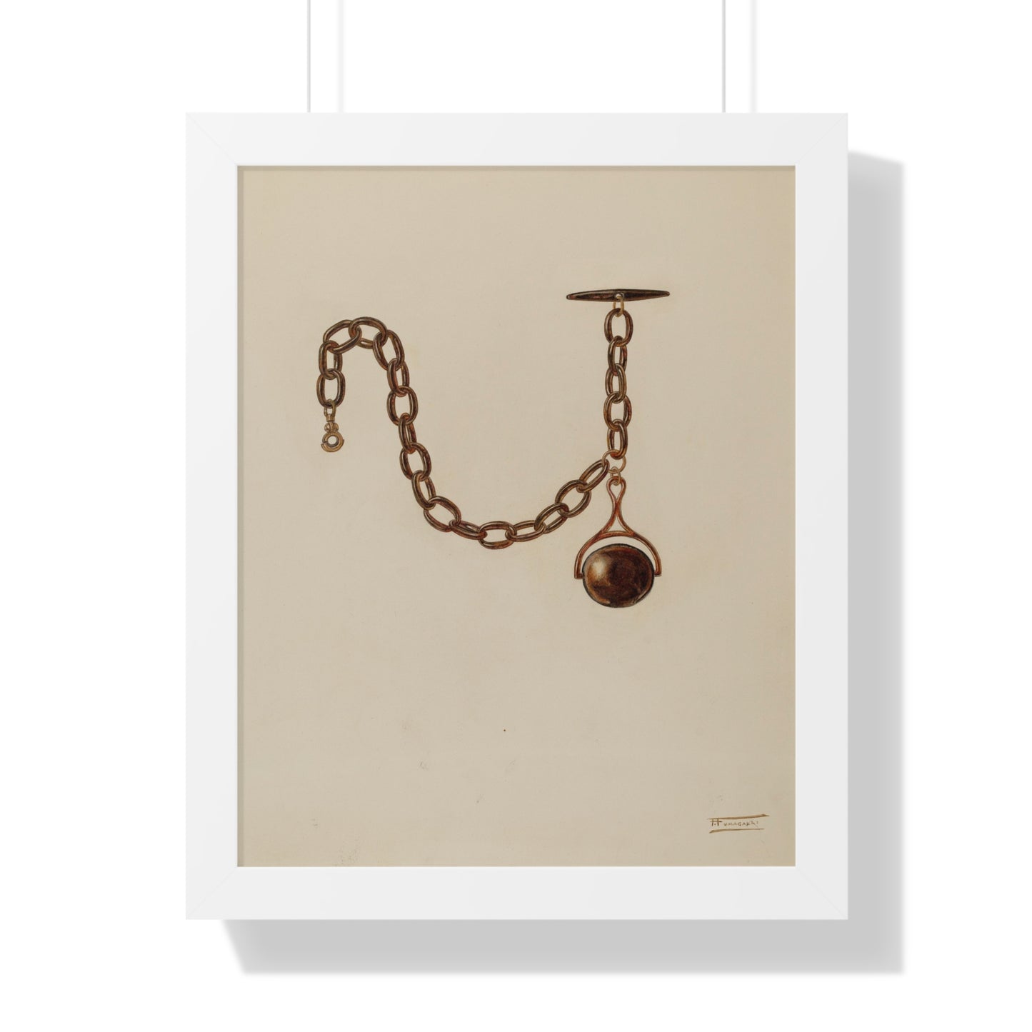 Frank Fumagalli / Watch Chain / c. 1939 - Framed Museum Quality Matte-Print