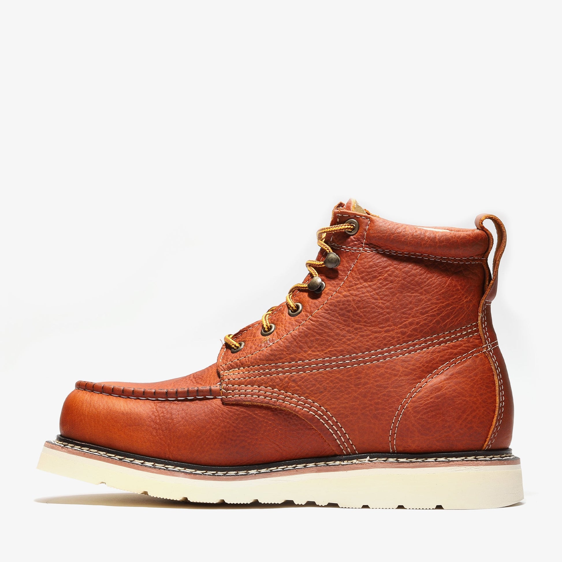 FRONTIER CLASSIC 6" MOC TOE (STEEL TOE) GOLDEN BROWN by Bonanza Boots