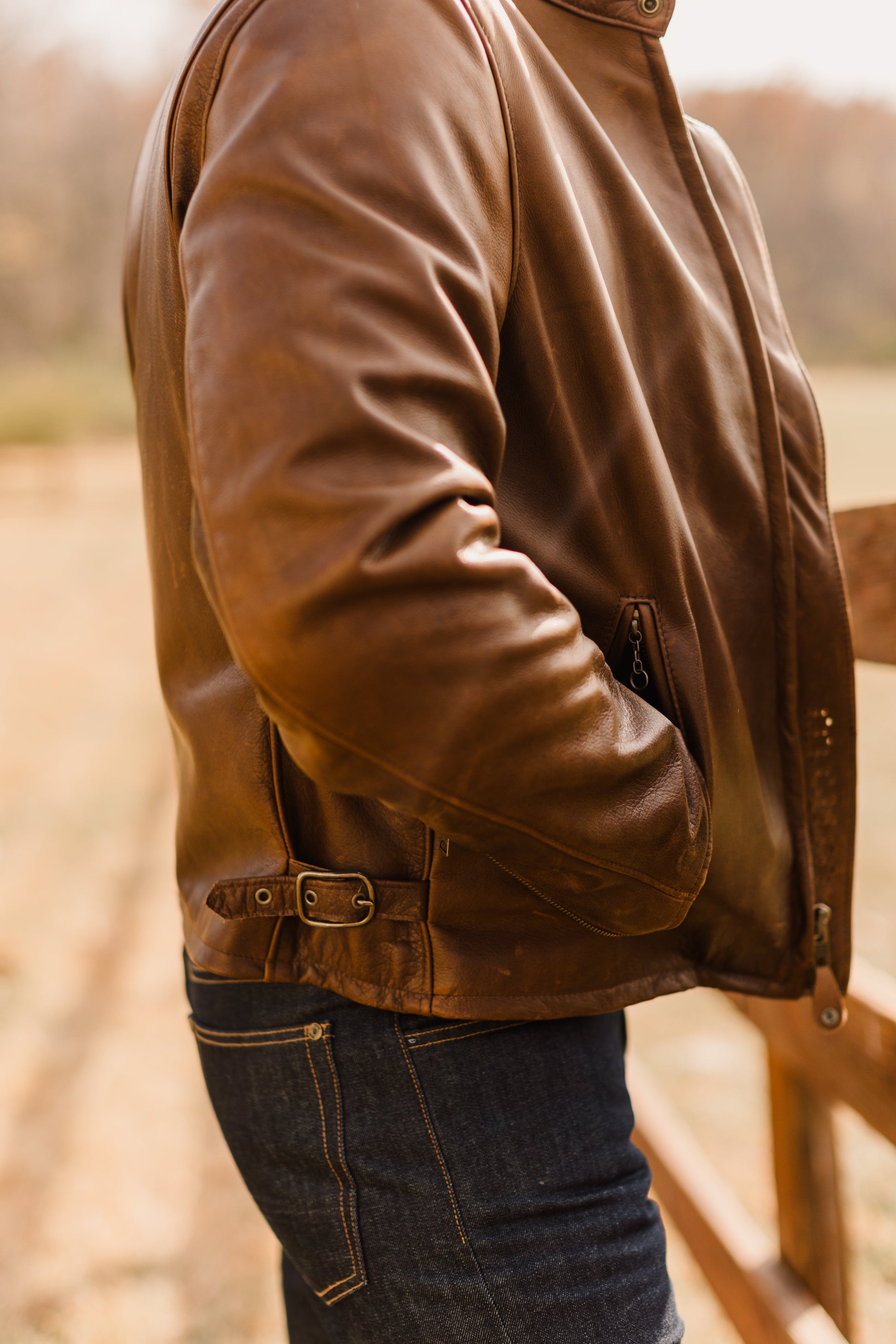 Schott x Ball and Buck Perfecto Leather Jacket by Ball and Buck