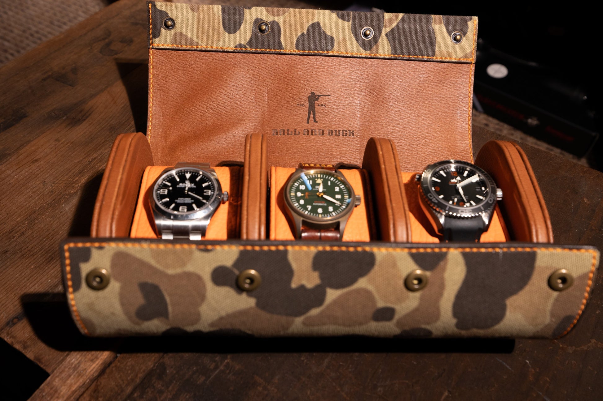 Watch Roll - Signature Leather by Ball and Buck