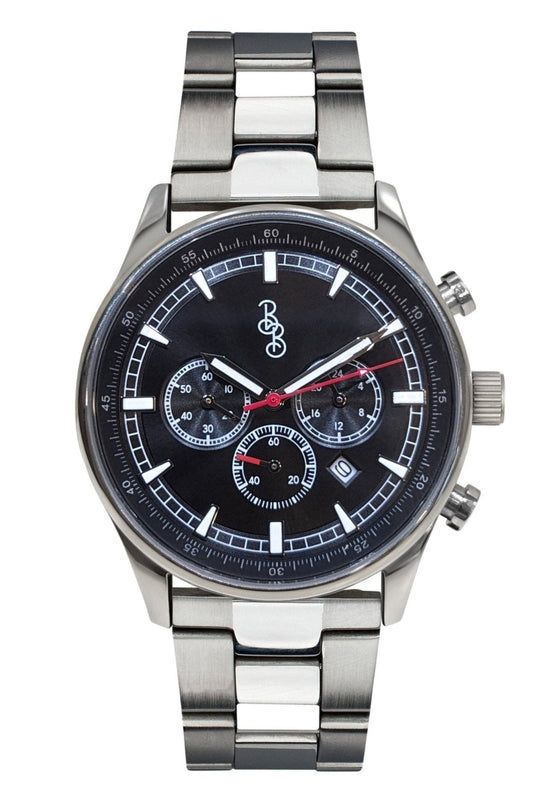 Black Sport Chronograph With Interchangeable Straps - Veloce - The App For Watch Collectors