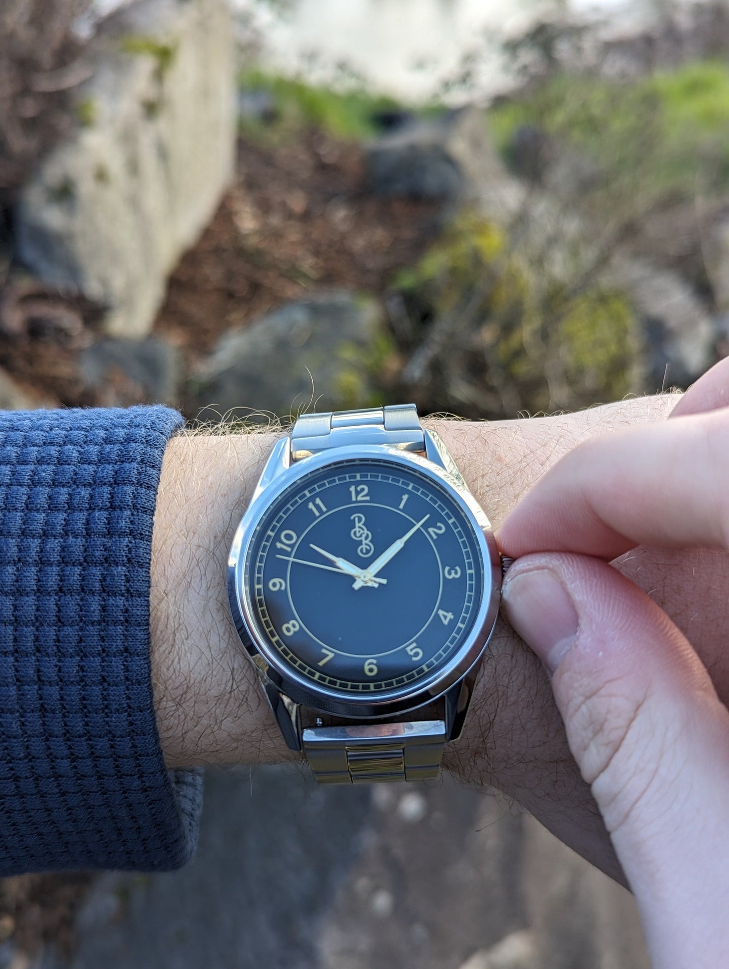Black and Gold Classic Watch. The Beyond Boring Watch Co.