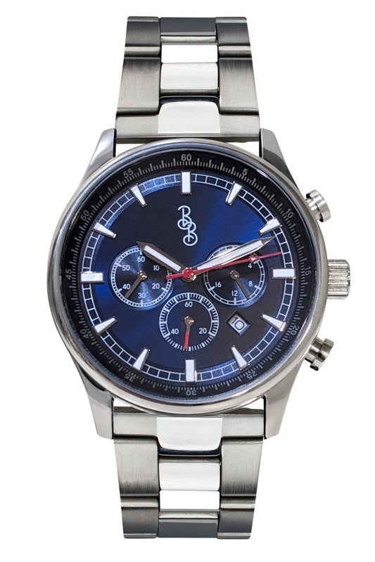 Blue Sport Chronograph Quick Release Interchangeable Straps - Veloce - The App For Watch Collectors