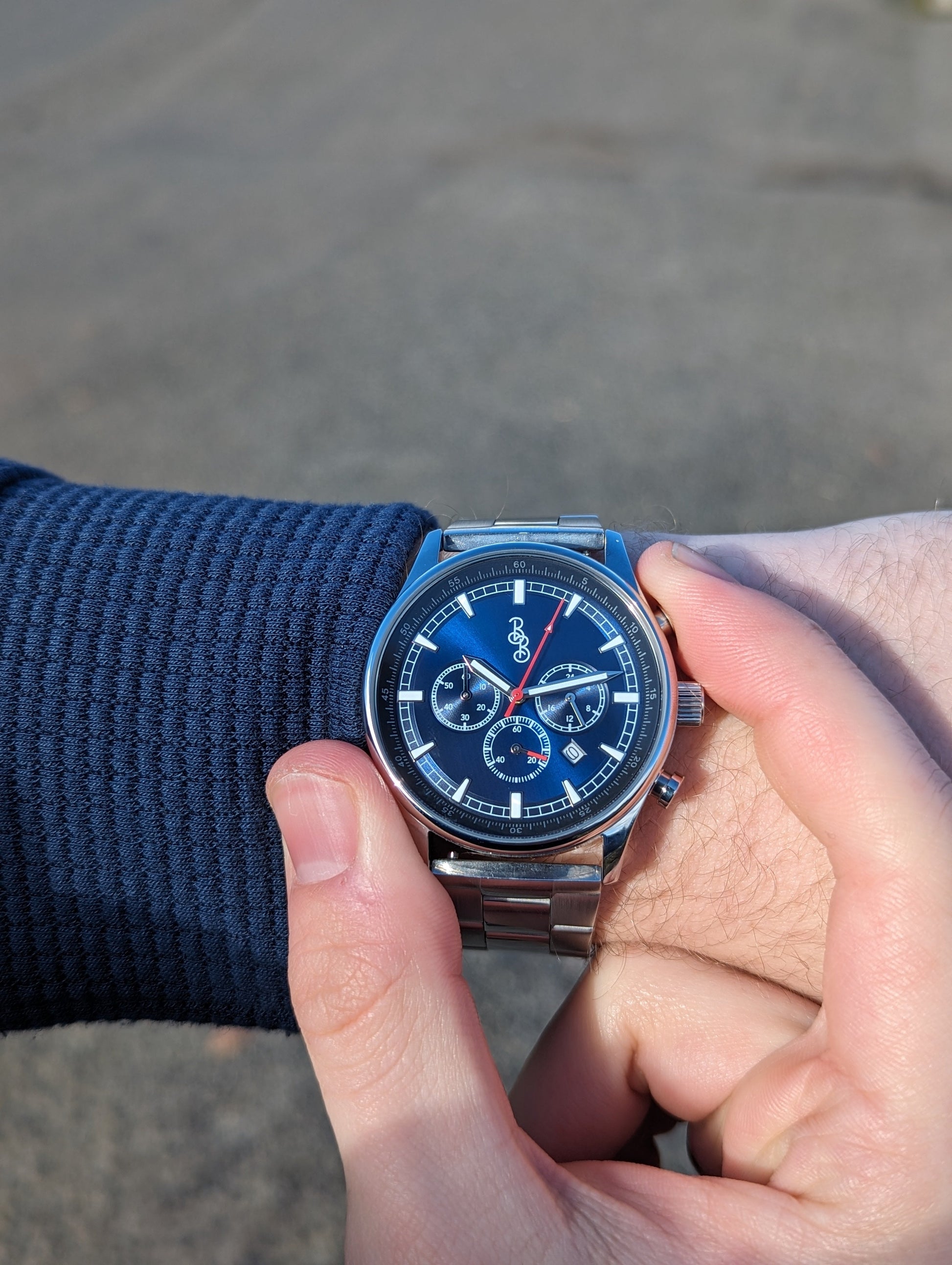 Blue Sport Chronograph by The Beyond Boring Watch Company