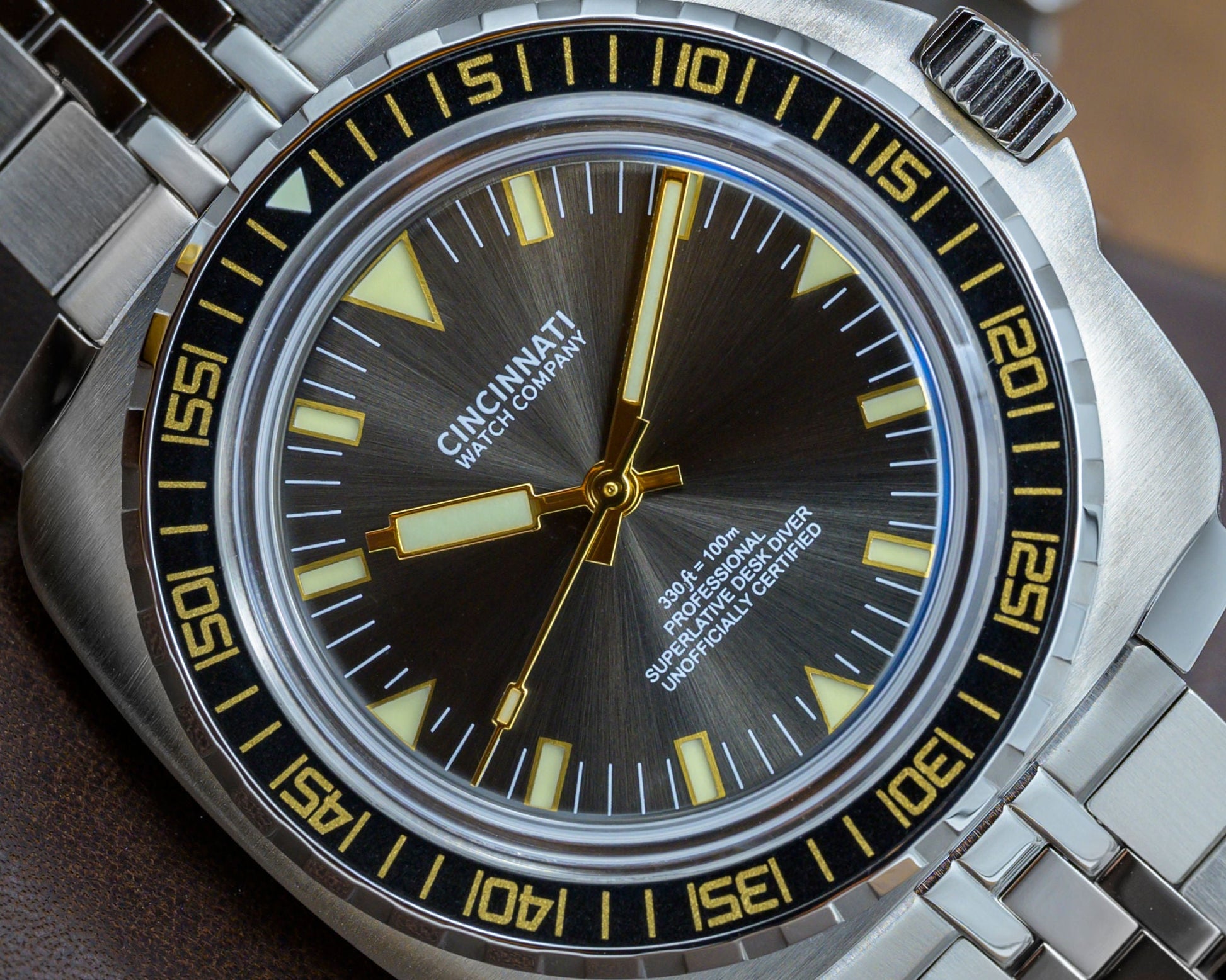 Desk Diver - Professional Black & Gold by Cincinnati Watch Company