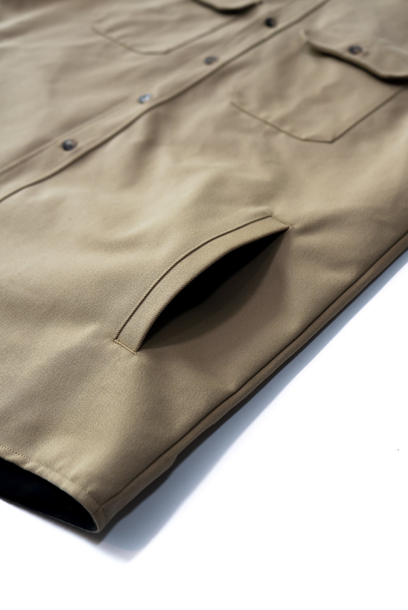 Lined Yukon Flannel Shirt Jacket Tan Heavyweight Cotton