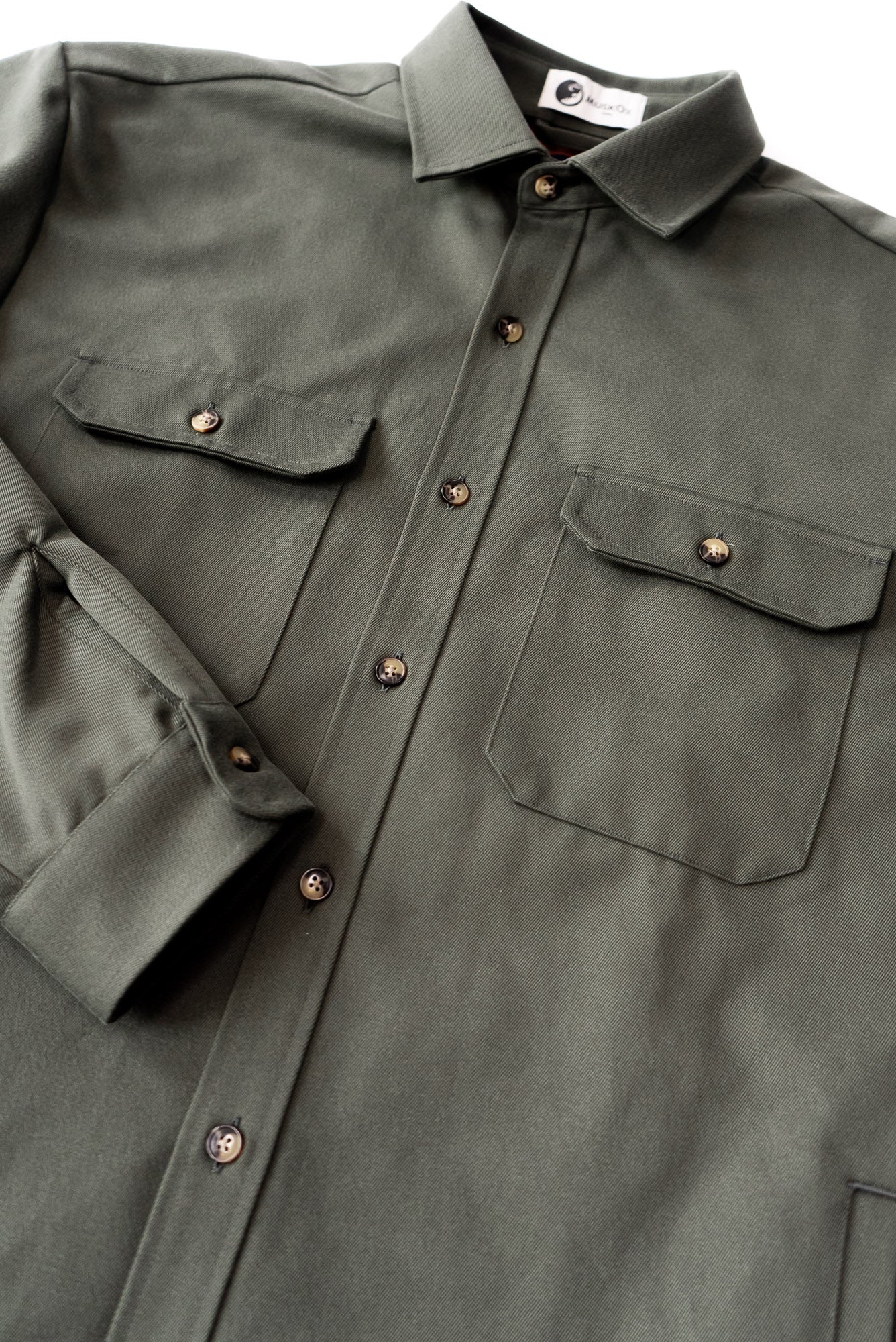 Olive Lined Yukon Flannel Shirt Jacket For Cold Weather