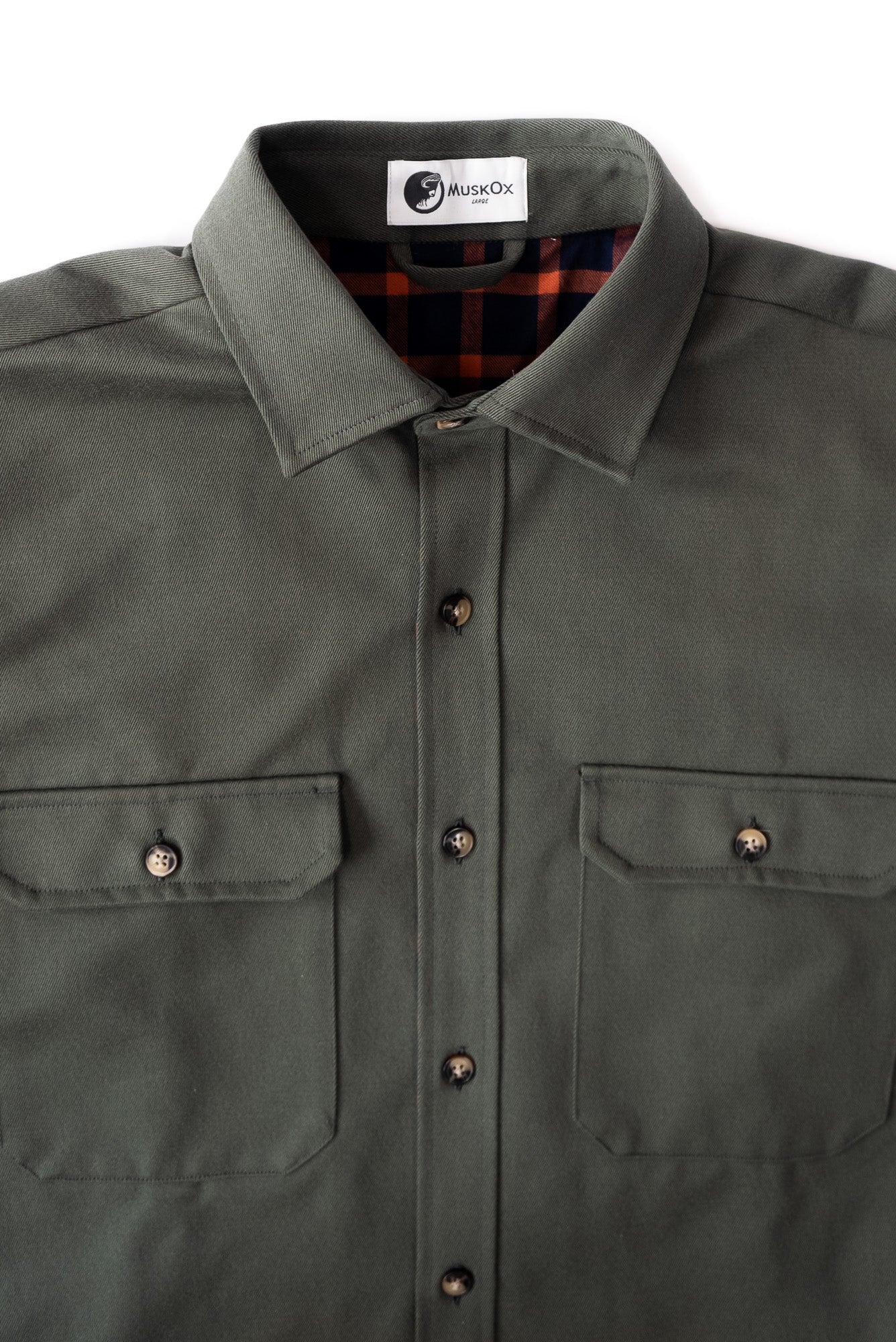 Olive Lined Yukon Flannel Shirt Jacket For Cold Weather