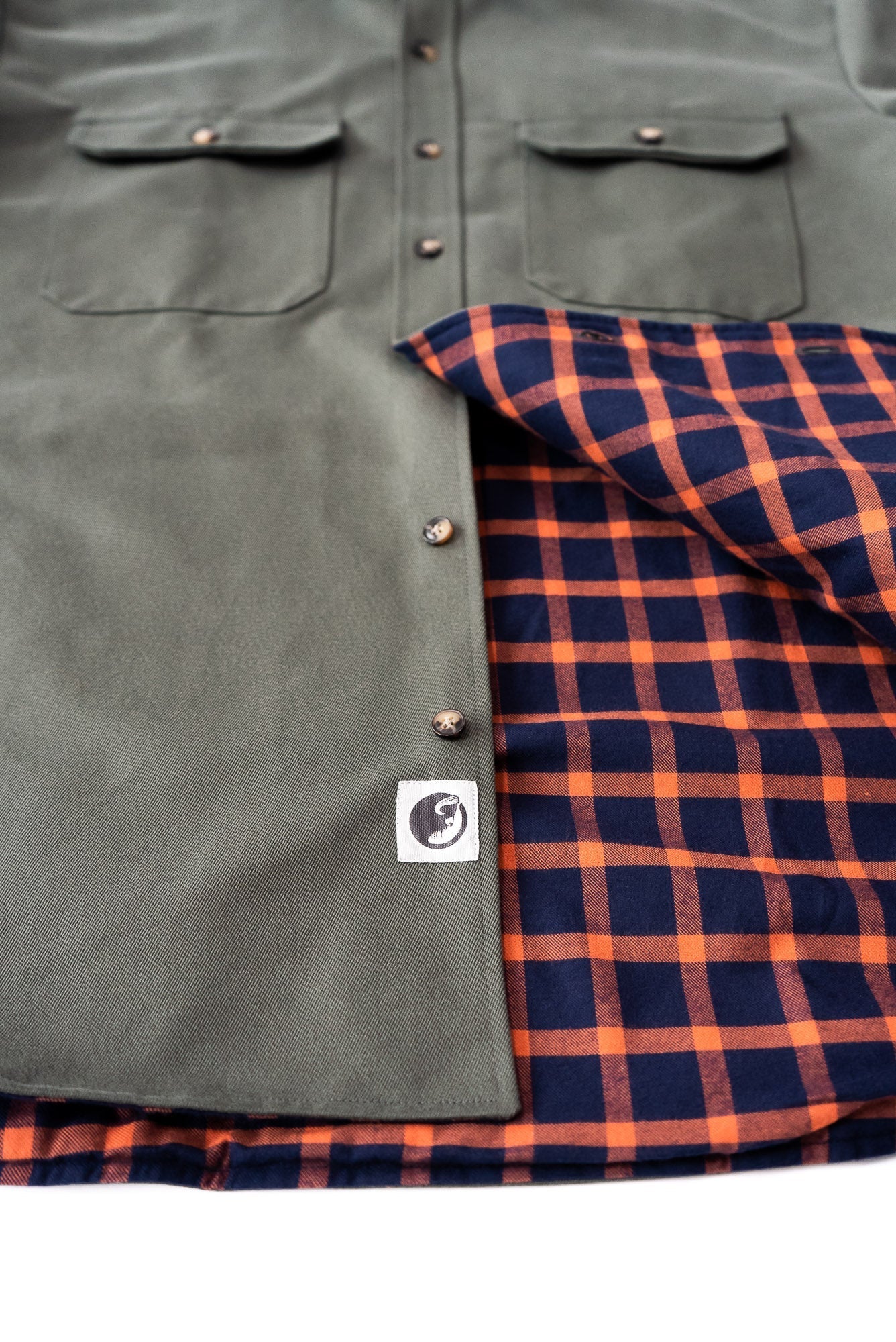 Olive Lined Yukon Flannel Shirt Jacket For Cold Weather