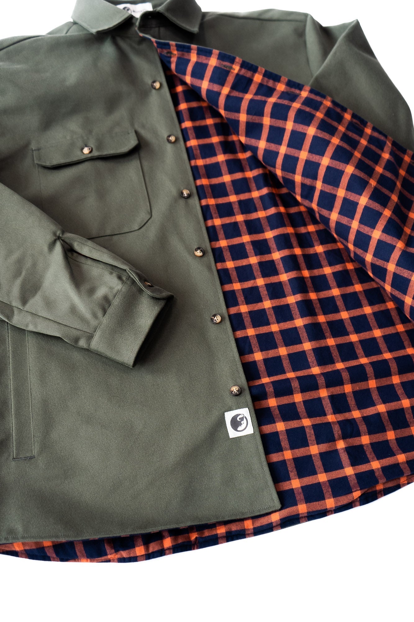 Olive Lined Yukon Flannel Shirt Jacket For Cold Weather