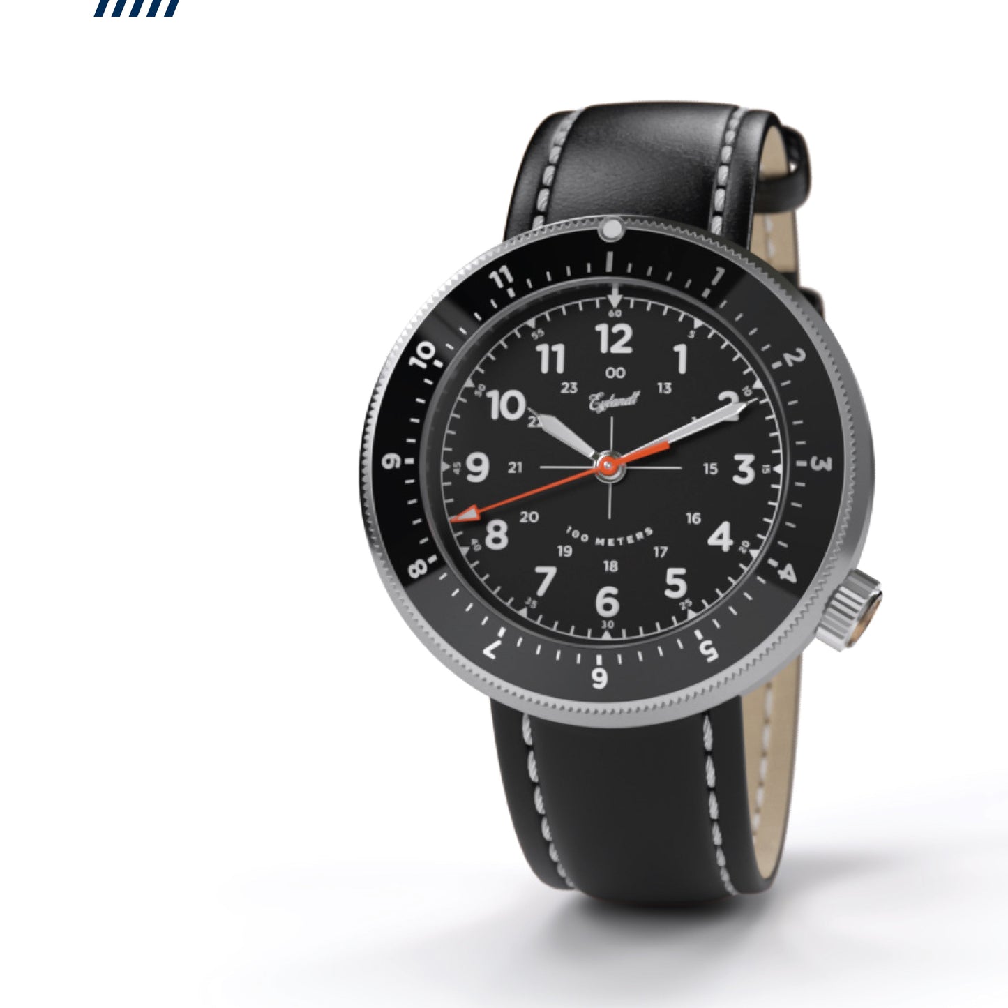 The Avenger Unisex Wristwatch Puck Design Second Time Zone