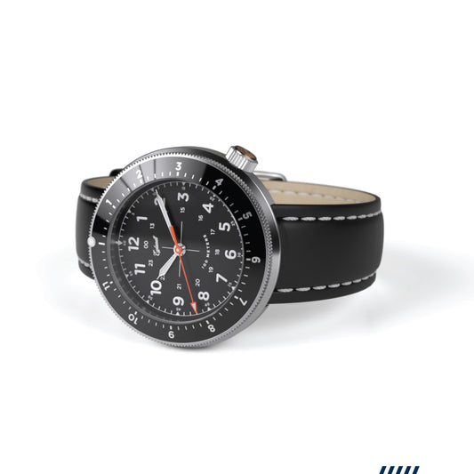 The Avenger Unisex Wristwatch Puck Design Second Time Zone