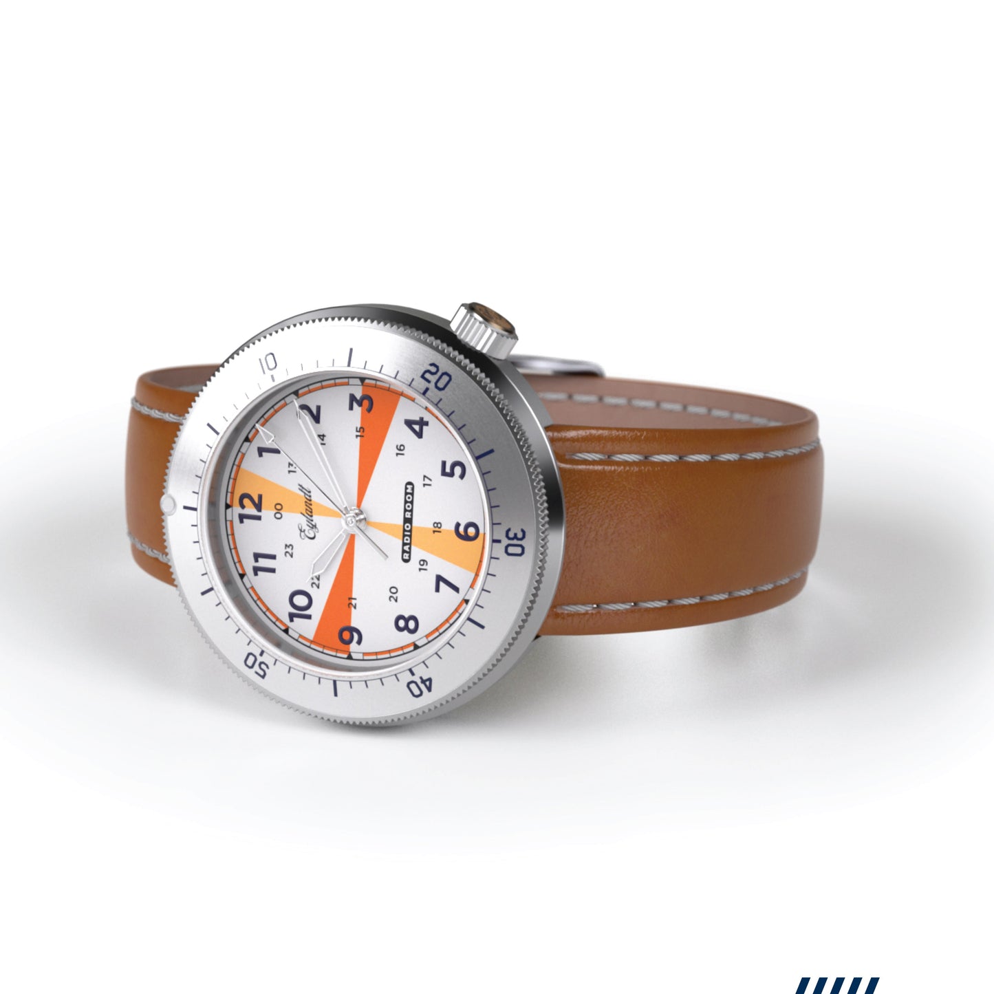 The Radio Room Maritime Lume Dial Unisex Watch Bezel
