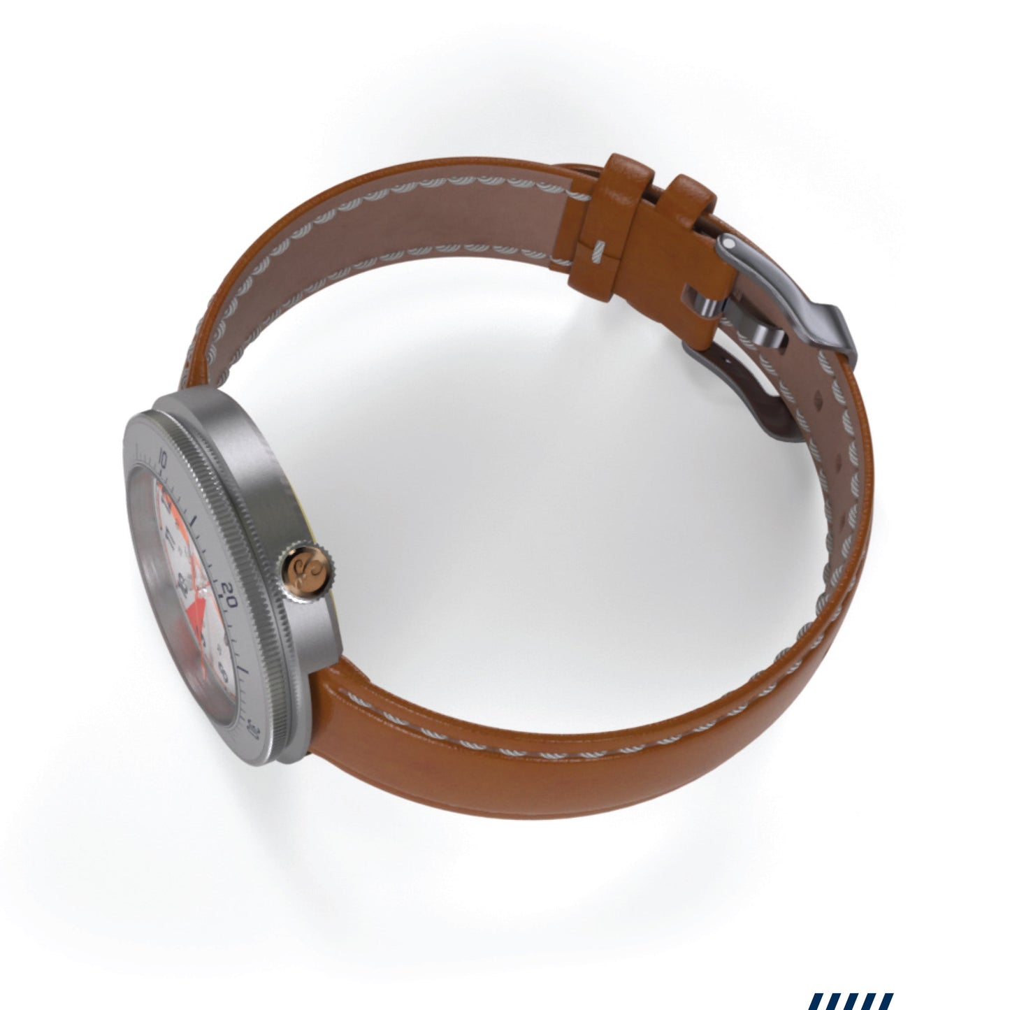 The Radio Room Maritime Lume Dial Unisex Watch Bezel