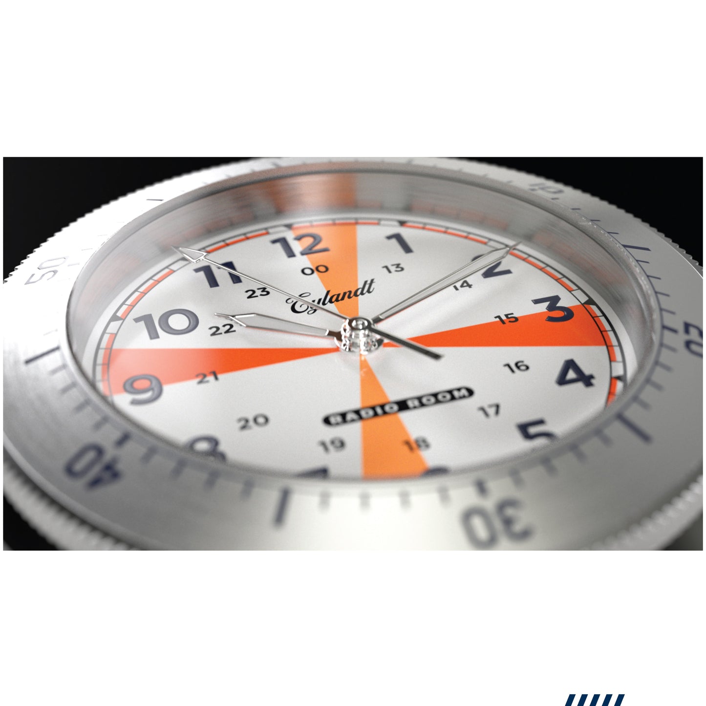 The Radio Room Maritime Lume Dial Unisex Watch Bezel