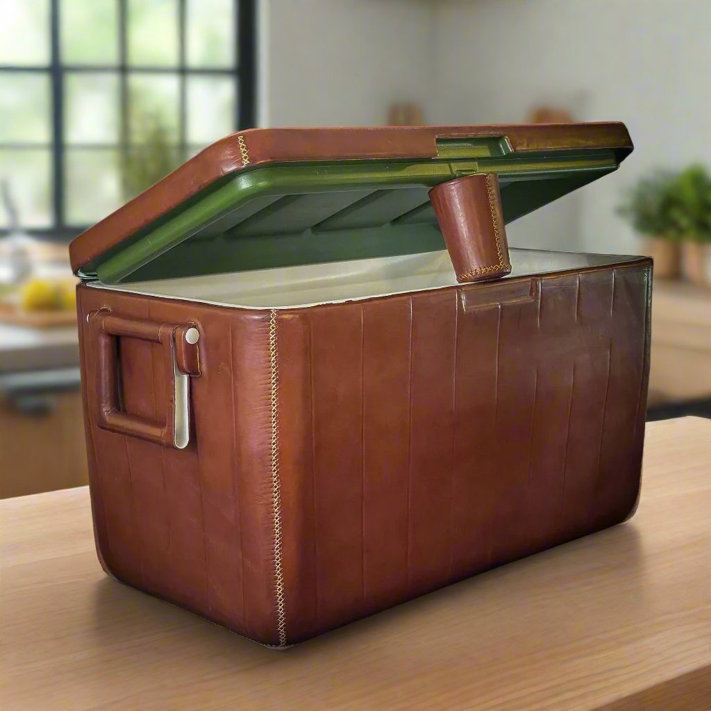 La Familia | XL Leather Cooler with Handles (46L) by Bati