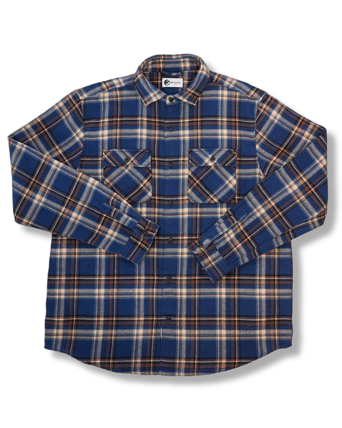 Field Grand Flannel Shirt Heavyweight Pecan Plaid for Men