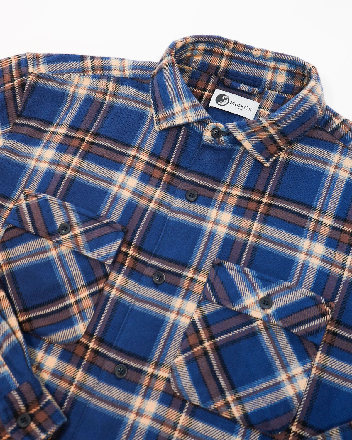 Field Grand Flannel Shirt Heavyweight Pecan Plaid for Men