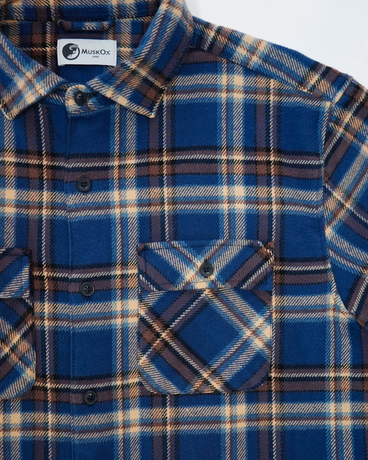 Field Grand Flannel Shirt Heavyweight Pecan Plaid for Men