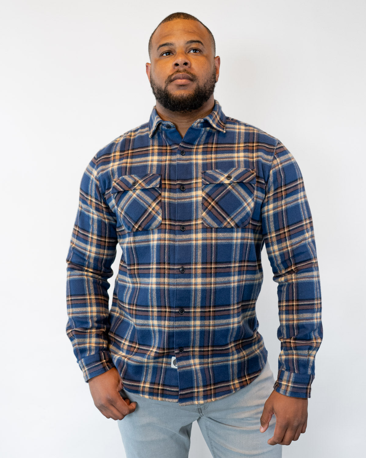 Field Grand Flannel Shirt Heavyweight Pecan Plaid for Men