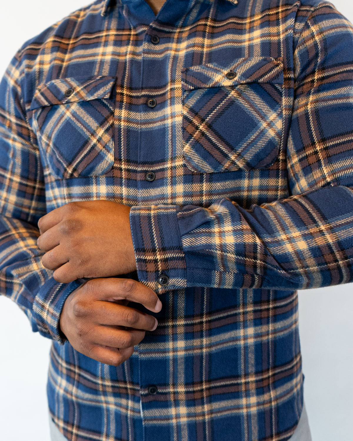 Field Grand Flannel Shirt Heavyweight Pecan Plaid for Men
