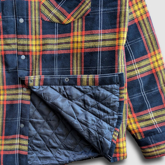 Juniper Insulated Flannel Shacket Black Red Yellow