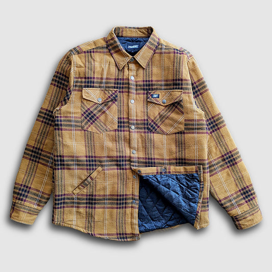 Juniper Insulated Flannel Shacket Dijon Maroon For Outdoors