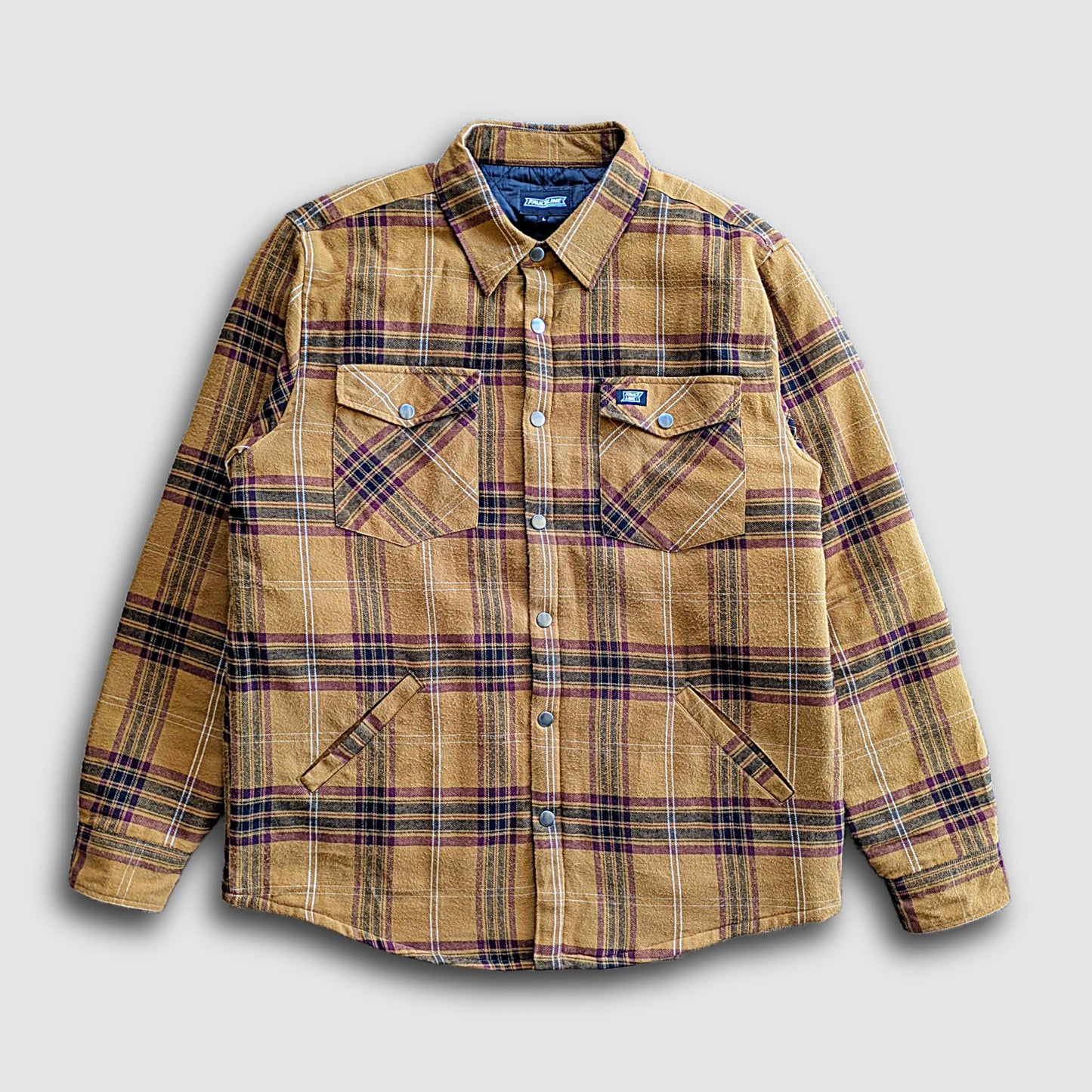 Juniper Insulated Flannel Shacket Dijon Maroon For Outdoors