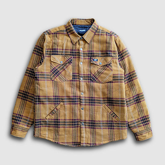 Juniper Insulated Flannel Shacket Dijon Maroon For Outdoors