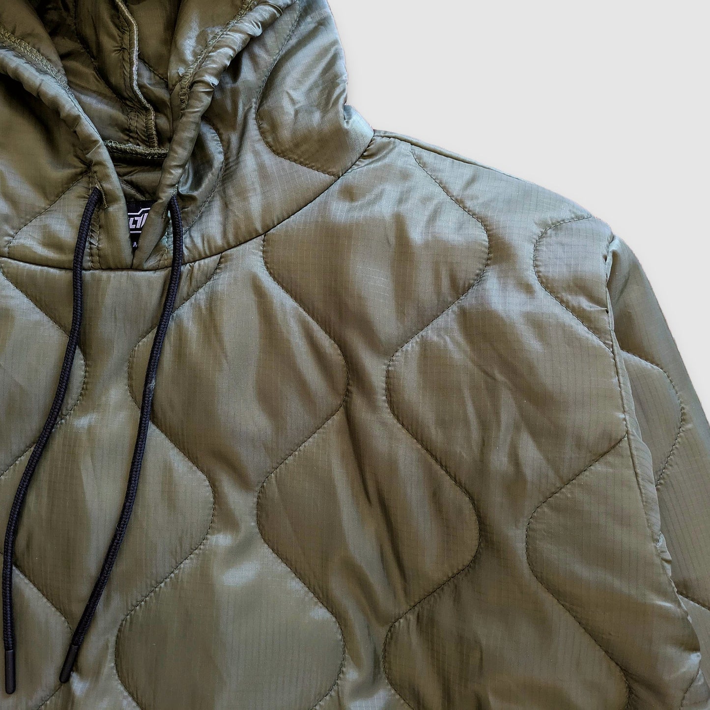 Sherwin Puff Hoodie Olive Lightweight Outerwear