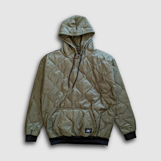 Sherwin Puff Hoodie Olive Lightweight Outerwear