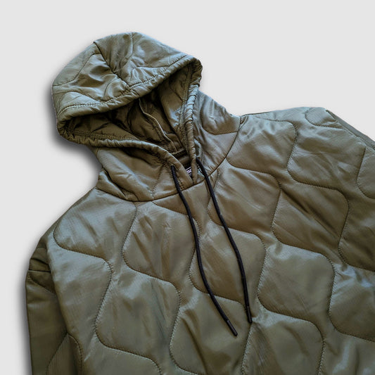 Sherwin Puff Hoodie Olive Lightweight Outerwear