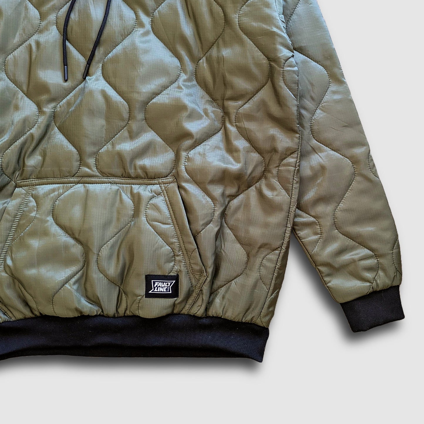 Sherwin Puff Hoodie Olive Lightweight Outerwear