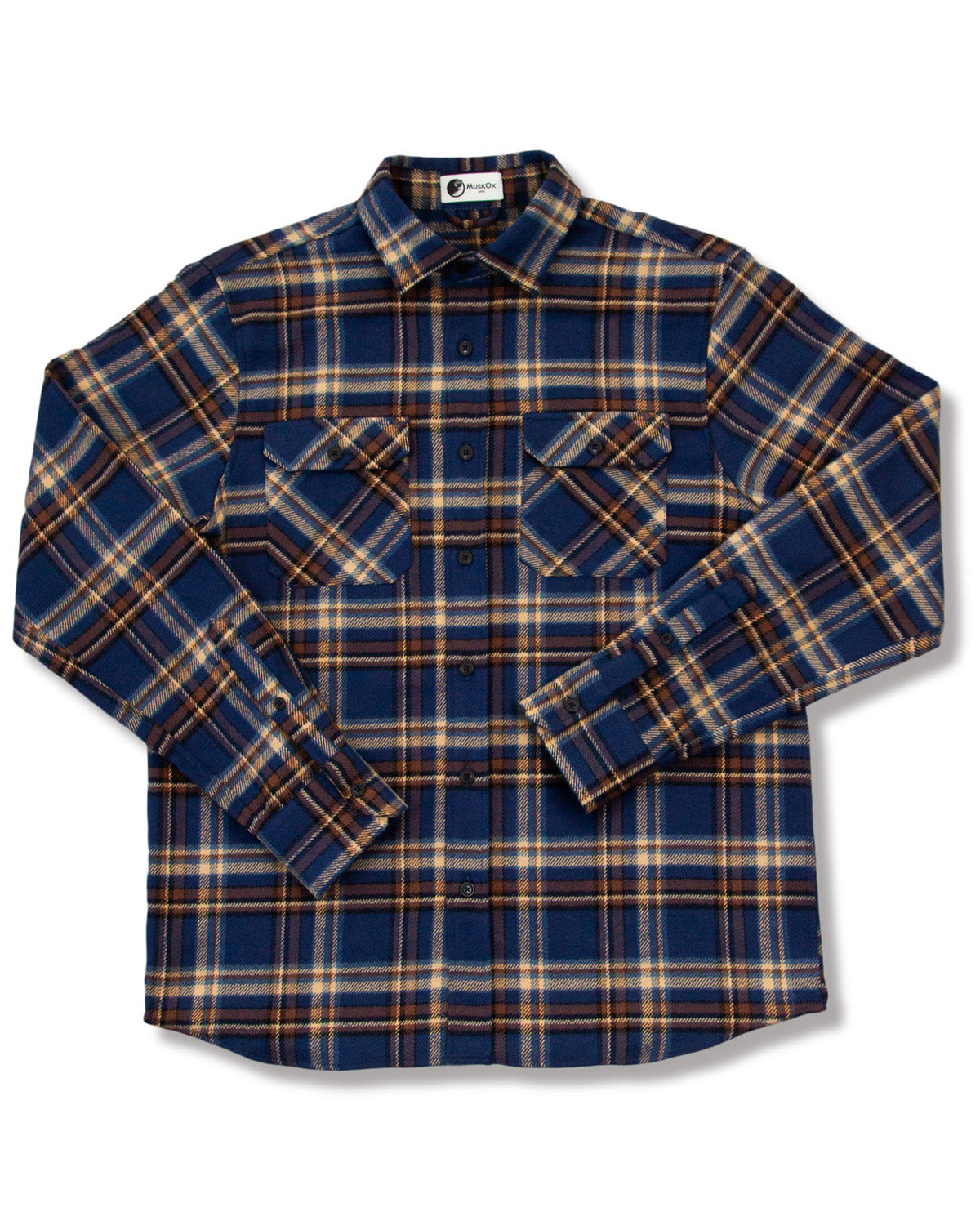 Field Grand Flannel Shirt Heavyweight Pecan Plaid for Men