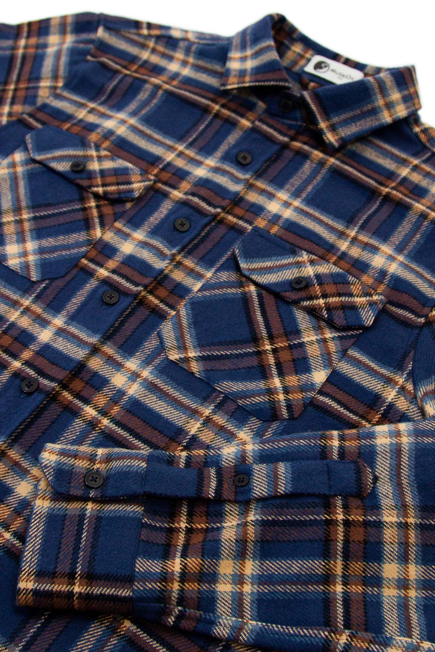Field Grand Flannel Shirt Heavyweight Pecan Plaid for Men