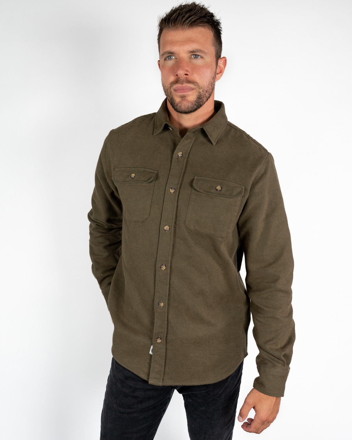Grand Flannel Hemlock Cotton Shirt Heavyweight Best Selling