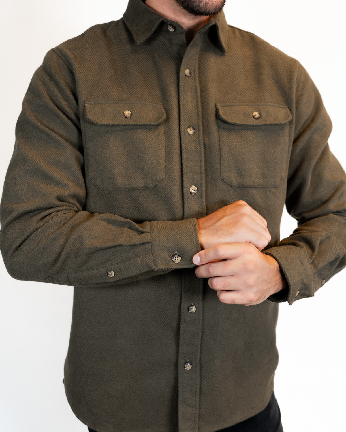 Grand Flannel Hemlock Cotton Shirt Heavyweight Best Selling