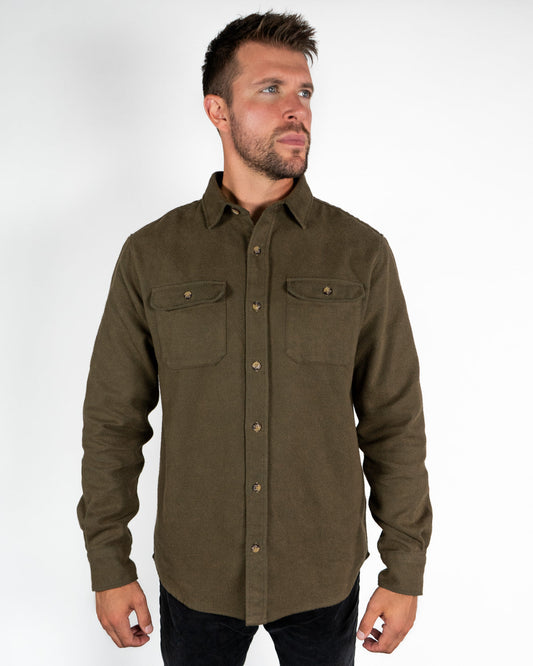 Grand Flannel Hemlock Cotton Shirt Heavyweight Best Selling