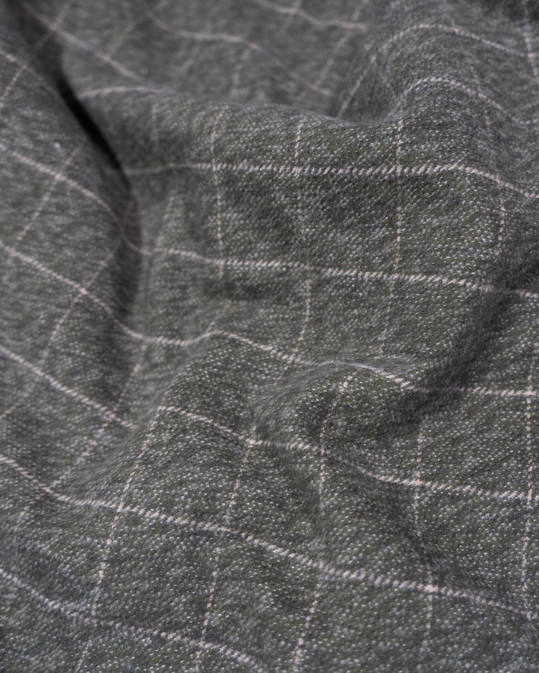 Grand Flannel Moss Green Heavyweight Cotton Shirt Classic