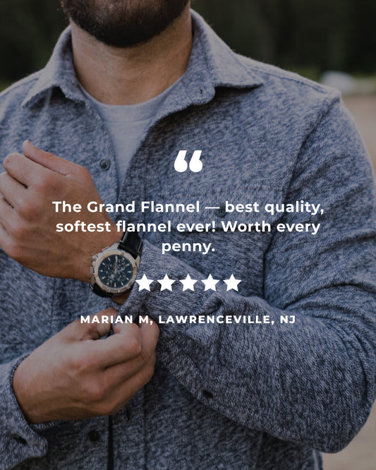 Grand Flannel Steel Grey Heavyweight Outdoor Cotton Shirt