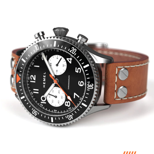 Hemel HFT20 VK64 Configuration Reverse Panda Hybrid Watch
