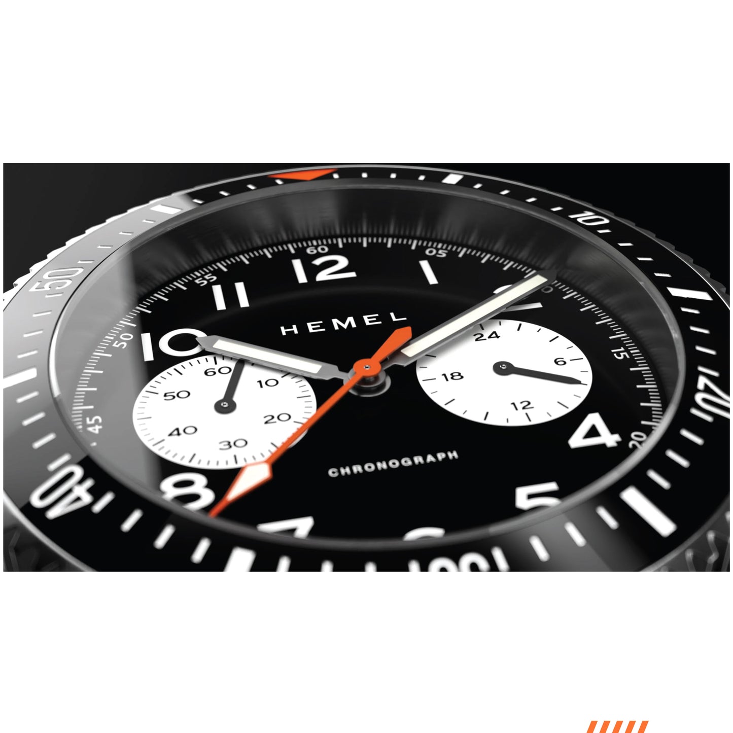 Hemel HFT20 VK64 Configuration Reverse Panda Hybrid Watch